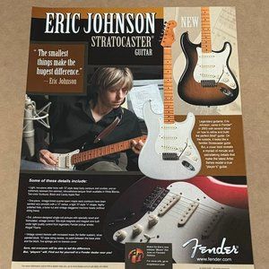 ERIC JOHNSON - Fender Guitars - STRATOCASTER - 2005 Print Advertisement